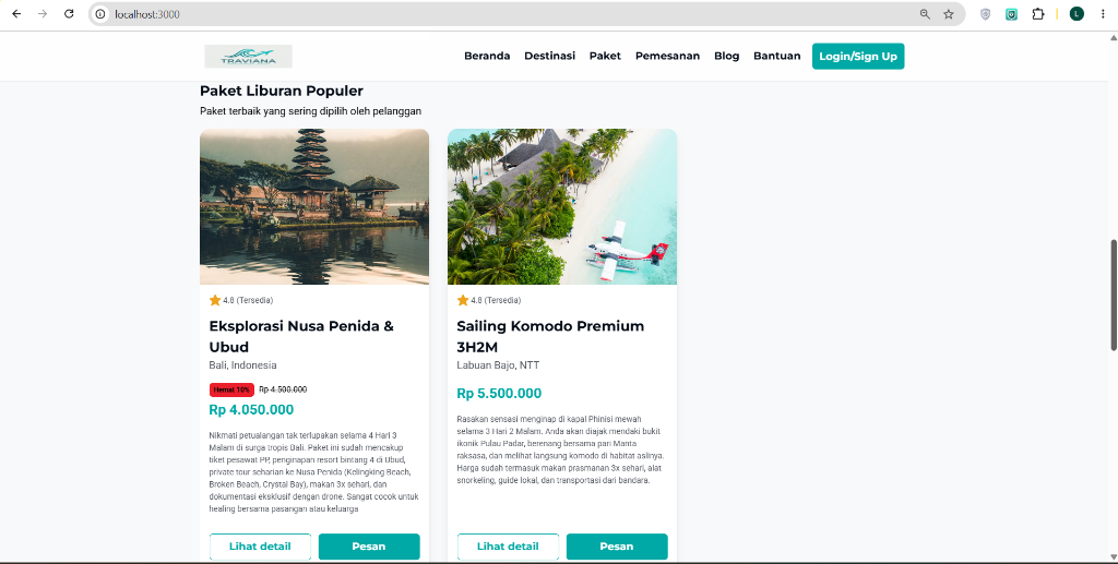 Traviana Application