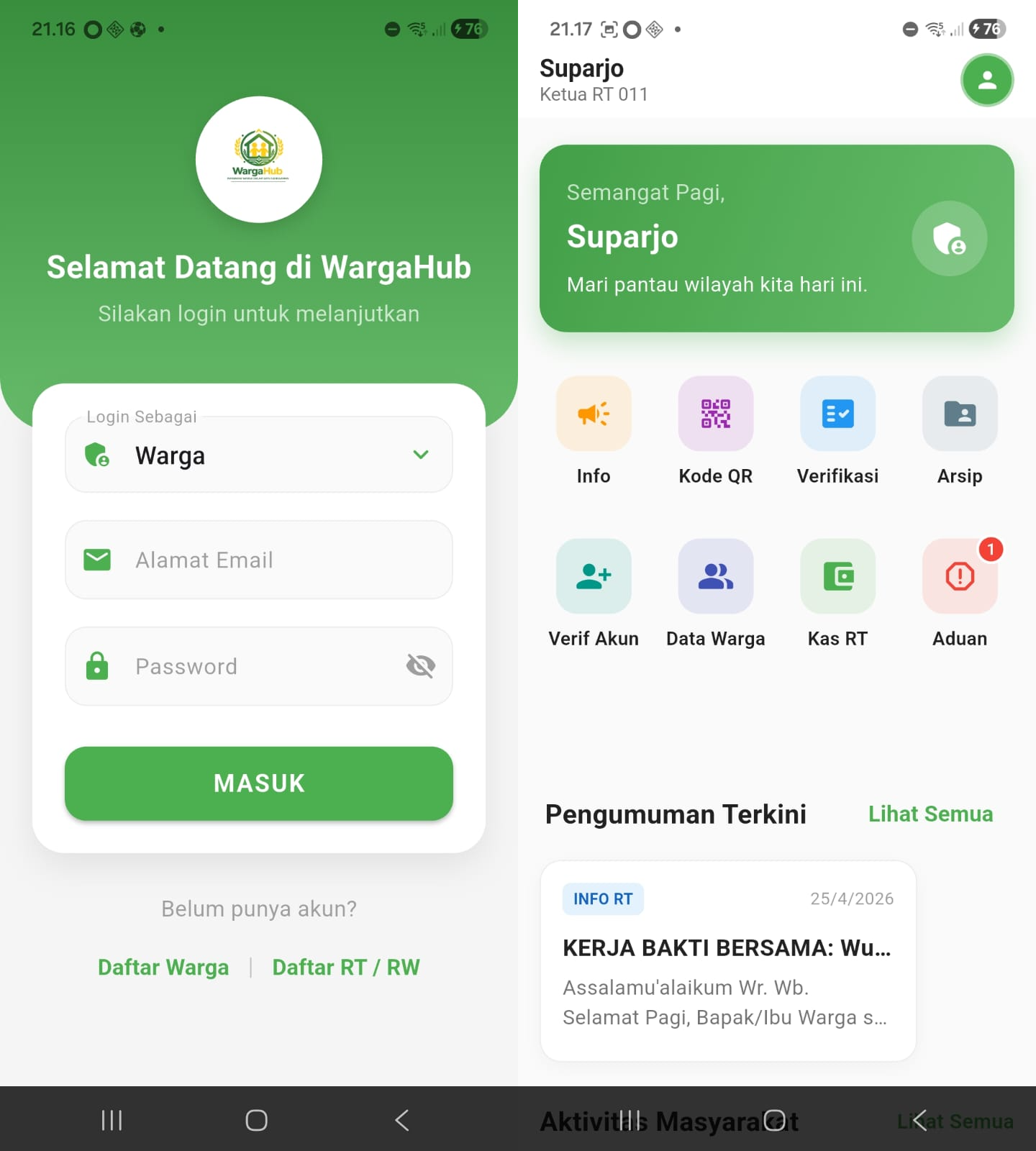 WargaHub Application